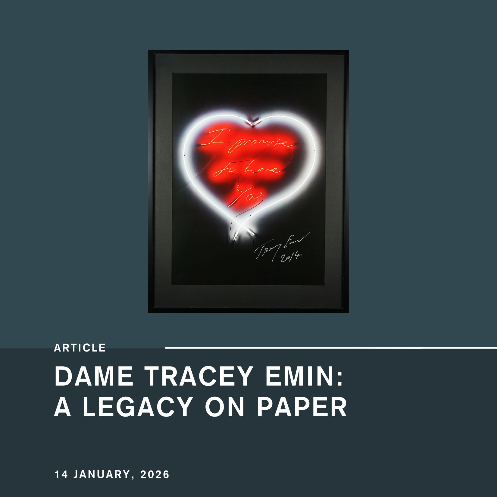 Dame Tracey Emin: A Legacy On Paper
