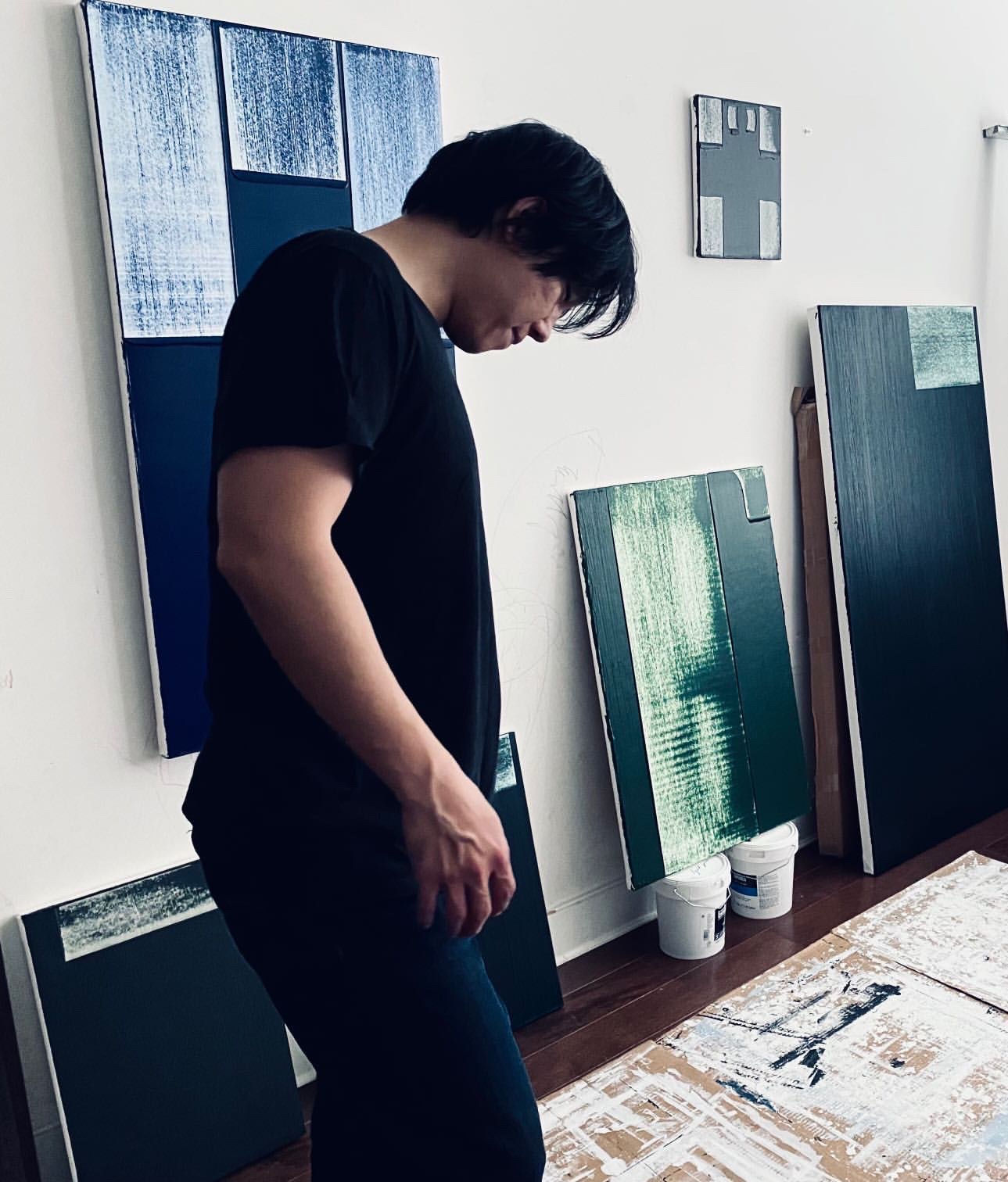 GJ Kimsunken Artist studio Yi Gallery New York