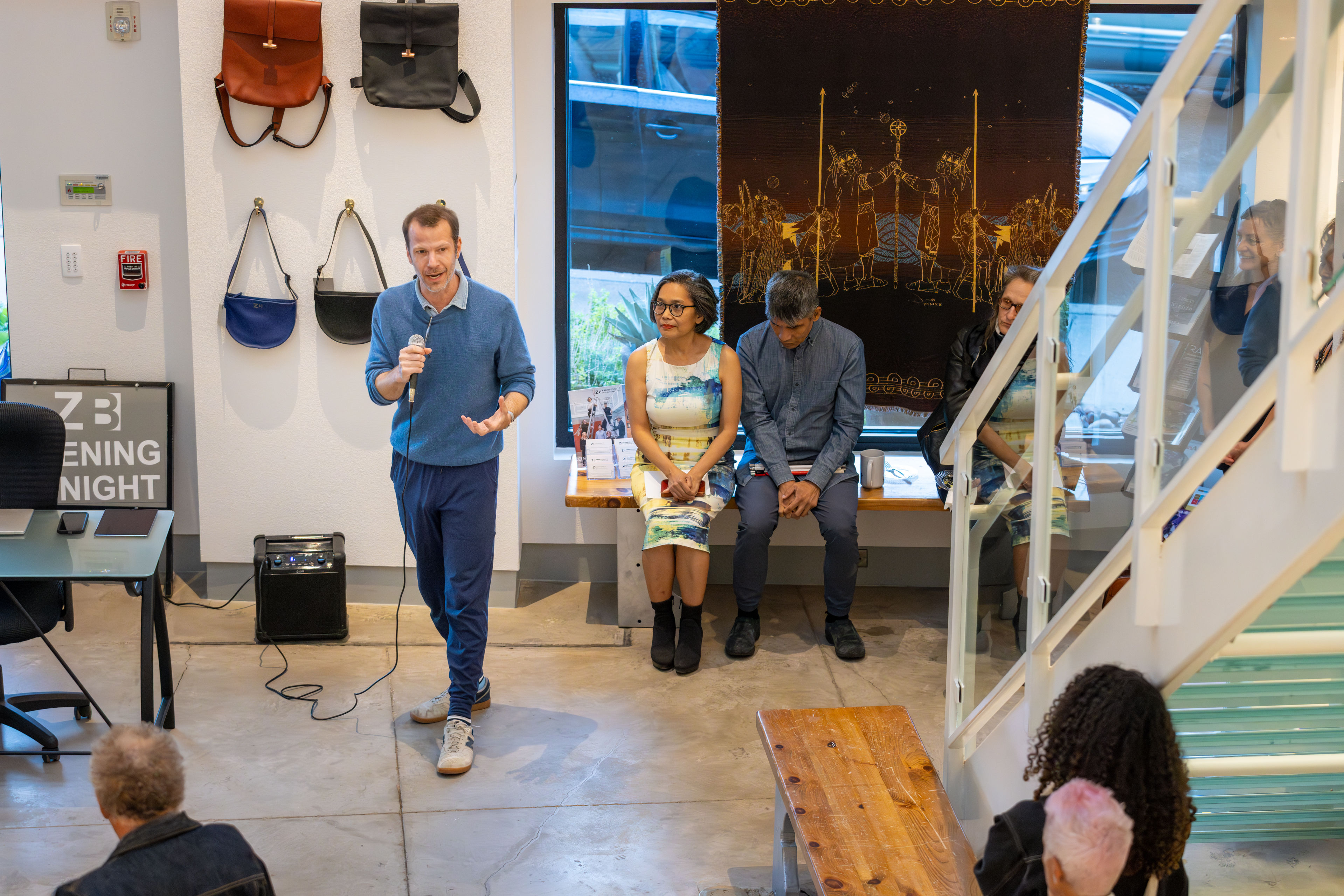 Person with microphone