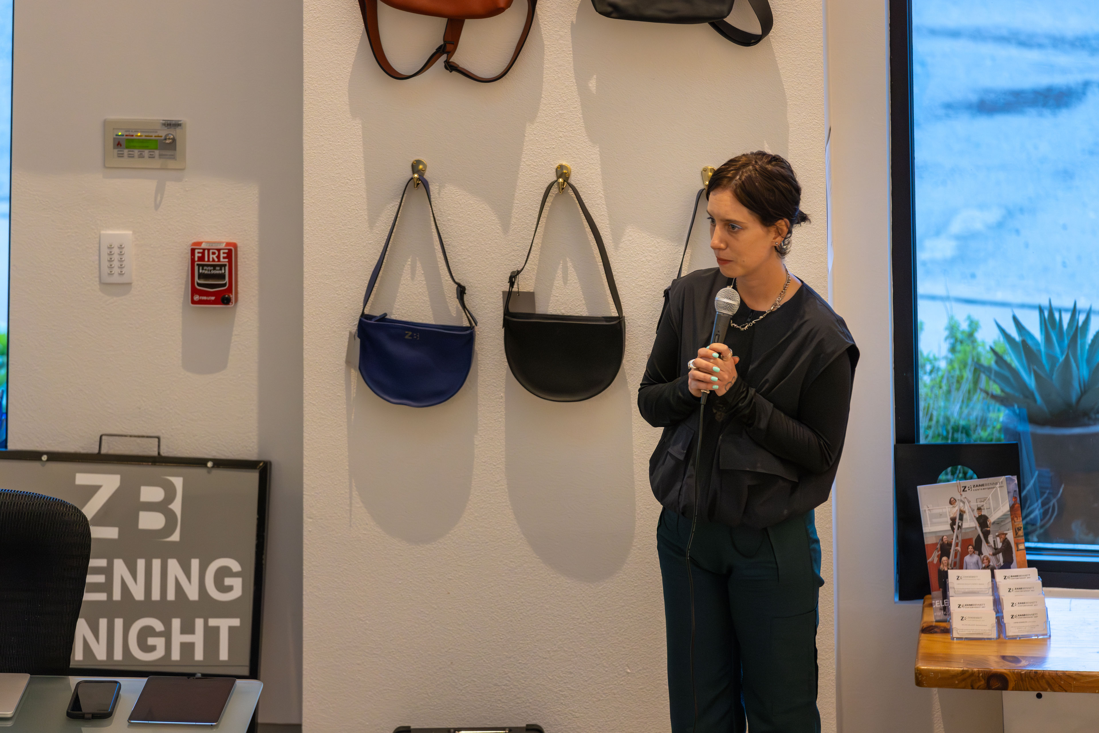 Person with microphone