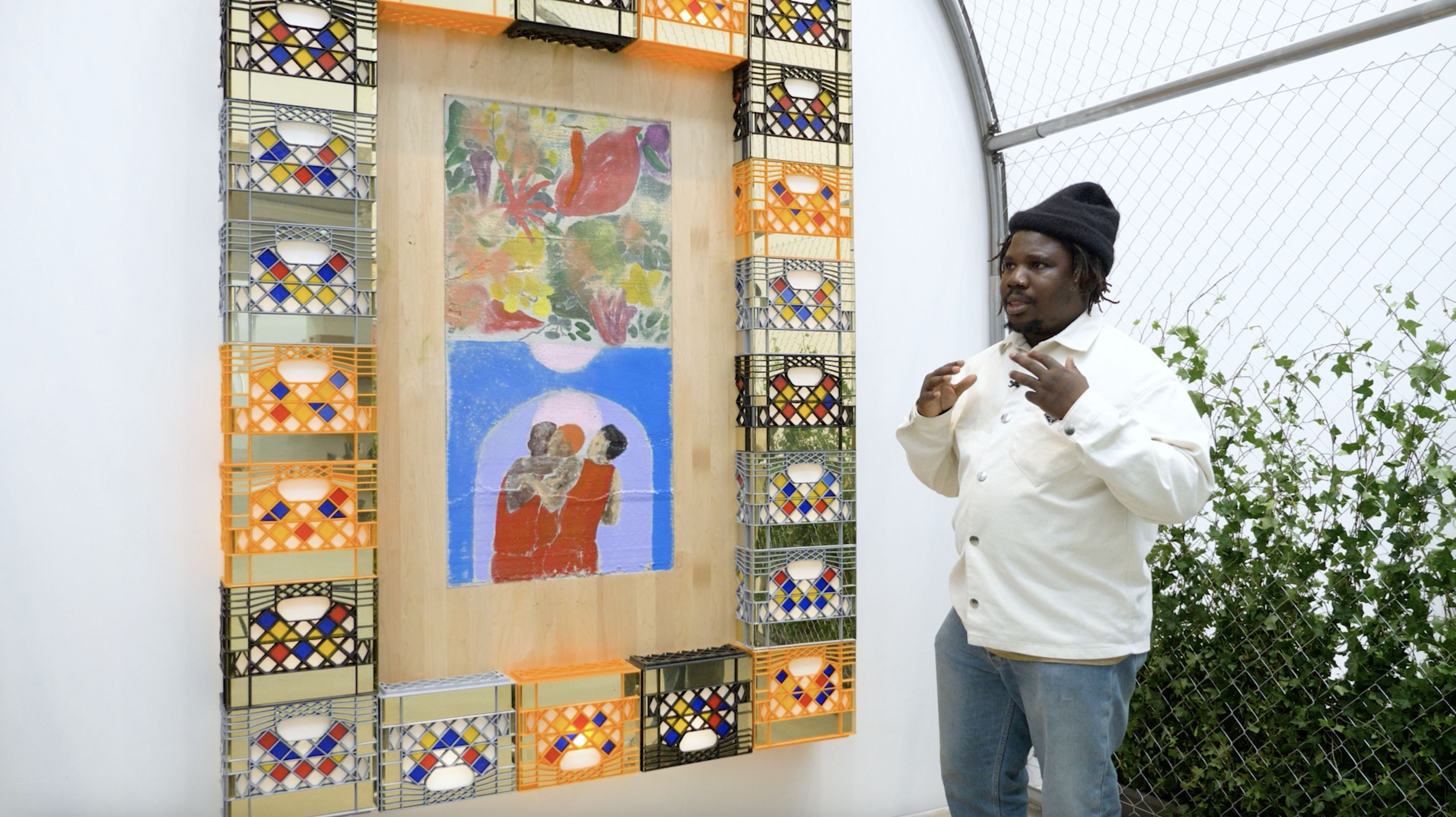 Watch a video of the exhibition in which the artist discusses his memories and his work