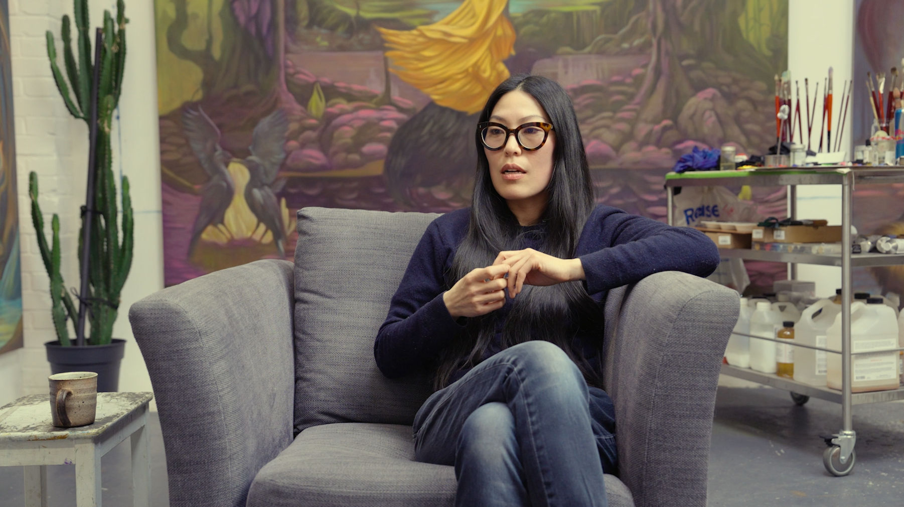 Watch a video of the artist discussing her new works and the exhibition.