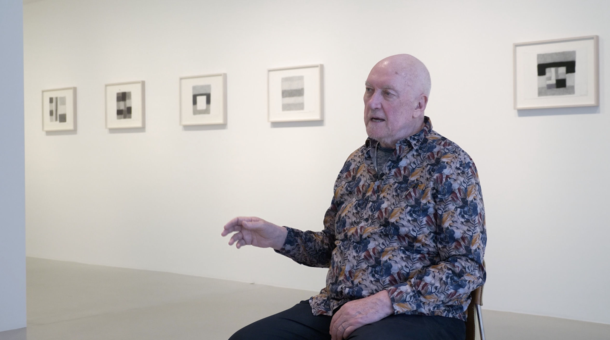 Watch the artist talk about the exhibition