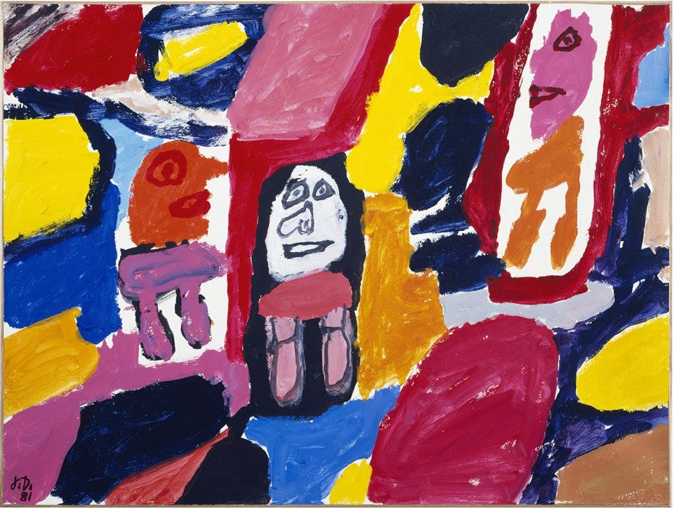 Jean Dubuffet's "Site avec 3 personnages"