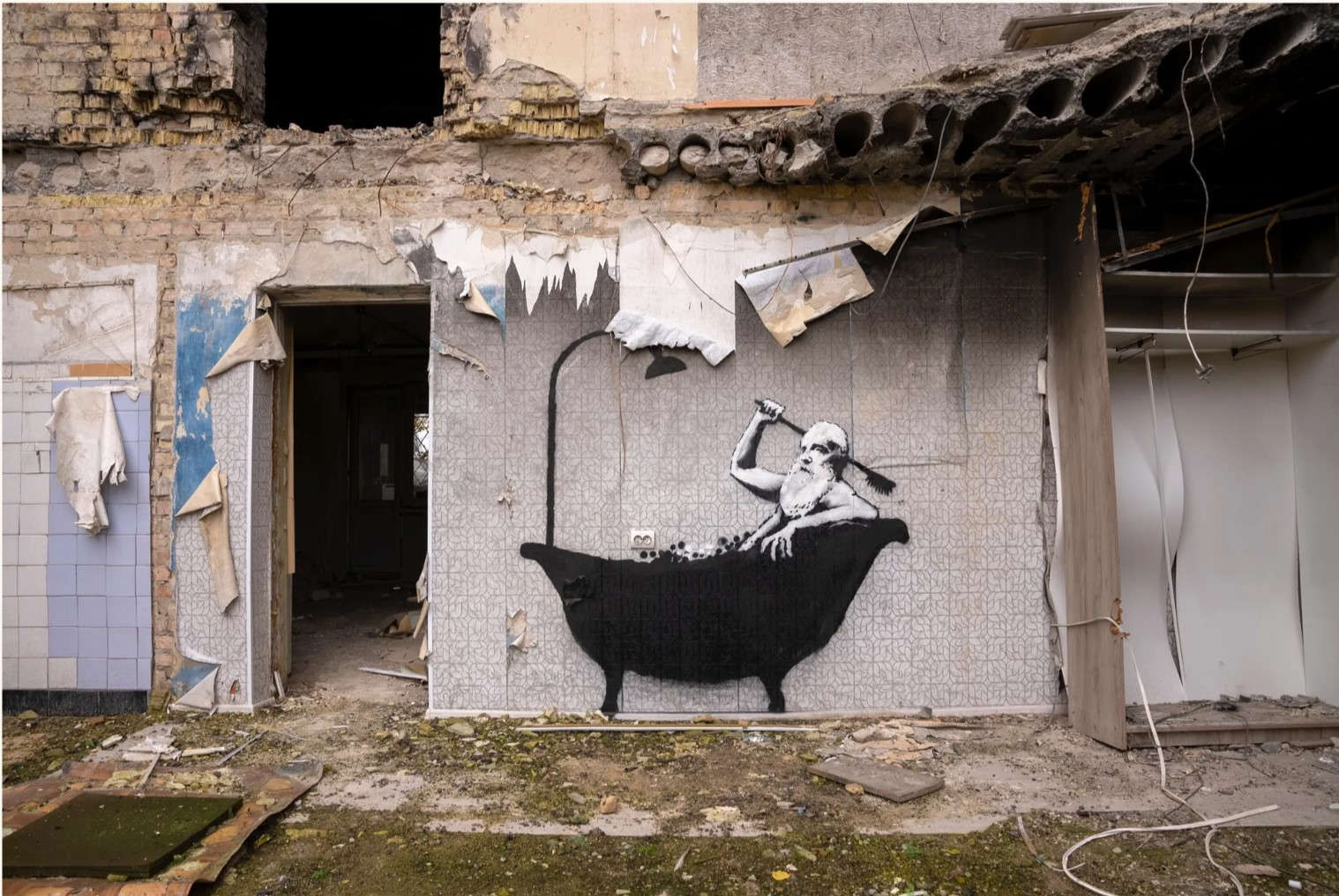 Banksy Breaks His Silence In Ukraine | Maddox Gallery