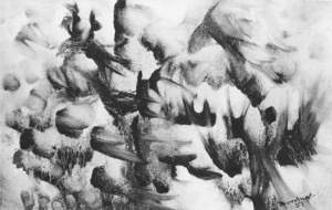  Paul-&Eacute;mile Borduas - Sans-titre, 1951 - as reproduced in the Borduas Archives of the Montreal Museum of Contemporary Art 