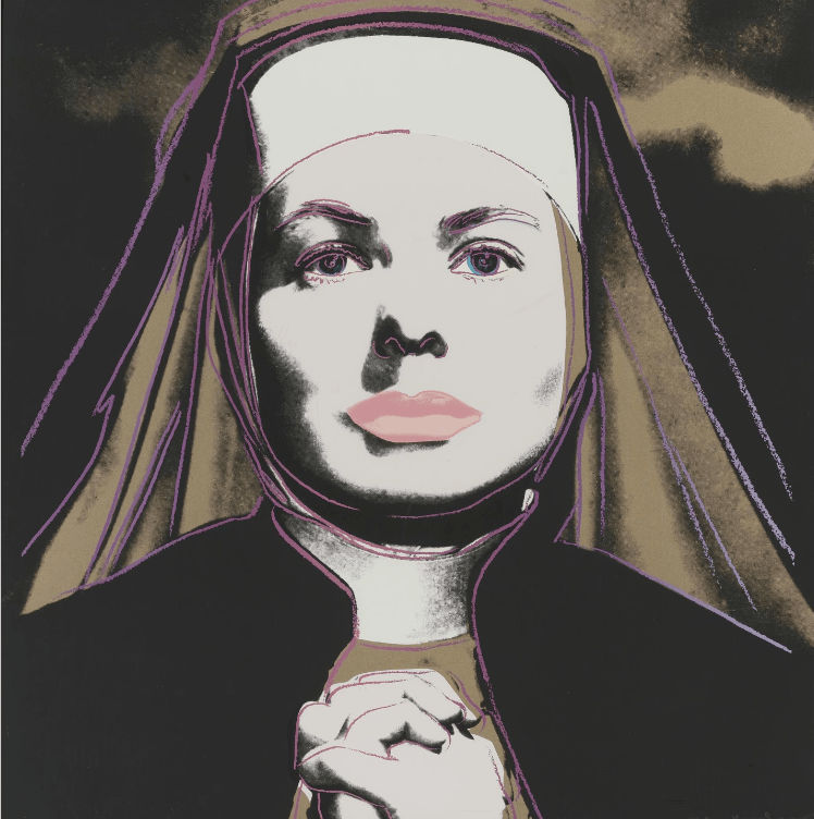 Andy Warhol, Ingrid Bergman The Nun Trial Proof TP 7/30, 1983