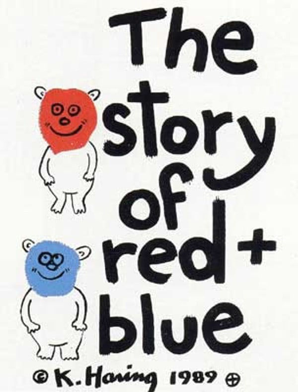 Keith Haring, The Story of Red and Blue 13 (Littmann PP. 129