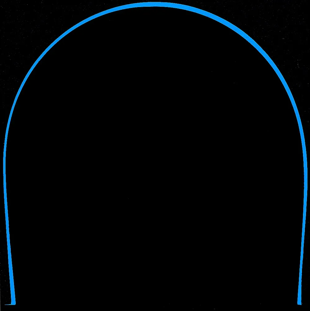 Black with Blue Arch