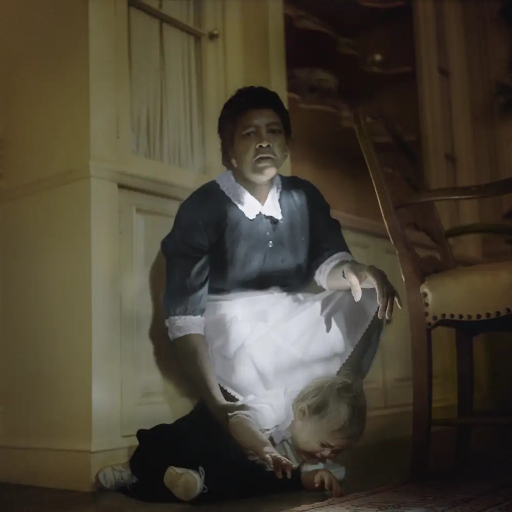 Maude Schuyler Clay, Emma and Schuyler, Christmas Morning, Sumner, Mississippi