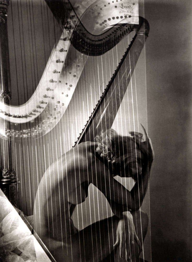 Horst P. Horst, Lisa with Harp, Paris, 1939