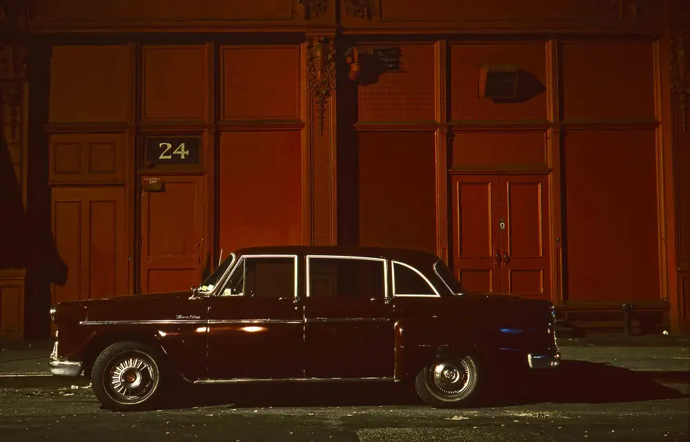 Langdon Clay, 24 Checker Car, Checker Marathon, In the Twenties near 6th Avenue, 1975