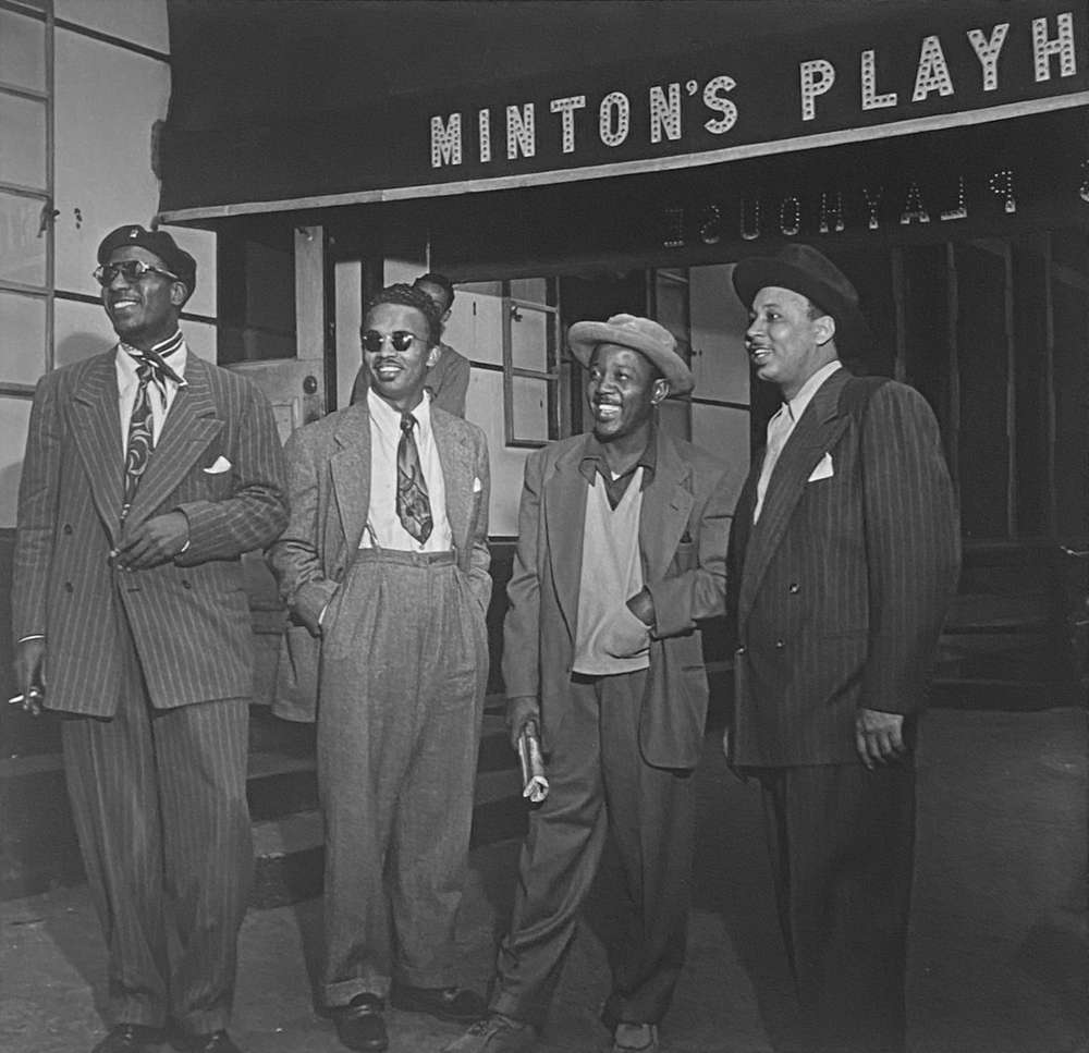 William Gottlieb, Thelonious Monk, Howard McGhee, Roy Eldridge, and Teddy Hill, Minton's Playhouse, New York, 1948