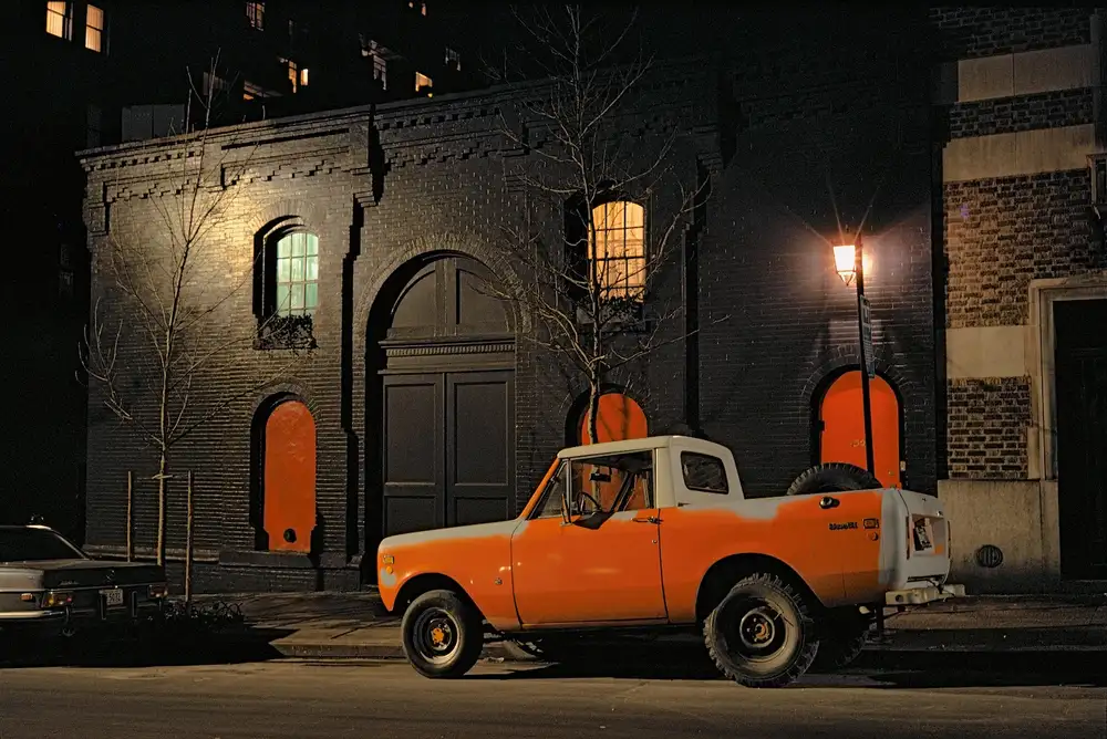 Langdon Clay, Big Wheel Car, Ford Scout II, Murray Hill, 1974