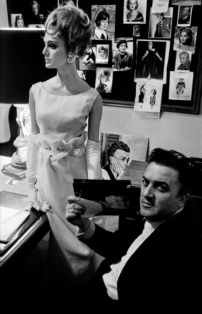 Frank Horvat, Rome, HB Collections C (model with Fellini), 1962