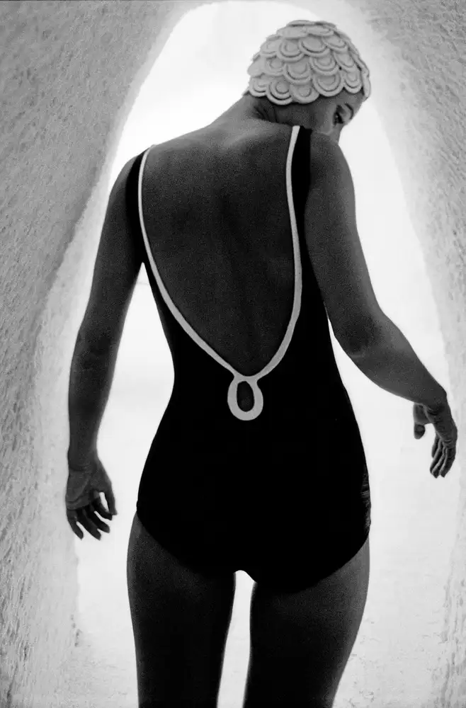 Frank Horvat, Djerba, Tunisia, for Harper's Bazaar, Bathing Suit, 1965