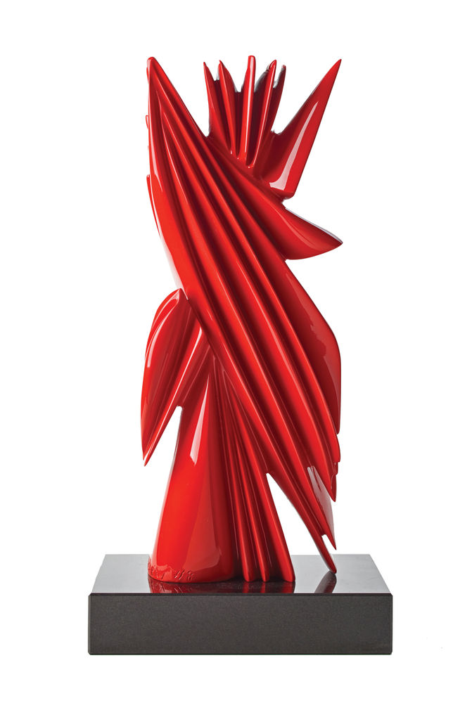 Pablo Atchugarry, Untitled, 2014, Bronze with automotive paint, 20 1/2 (H) x 7 7/8 (W) x 3 9/16 (D) inches