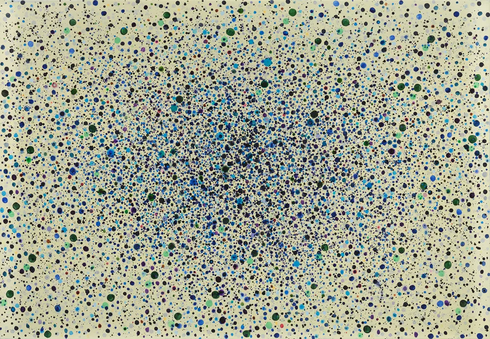 Landon Mackenzie, Cerulean Echo (Hummingbird), 2025