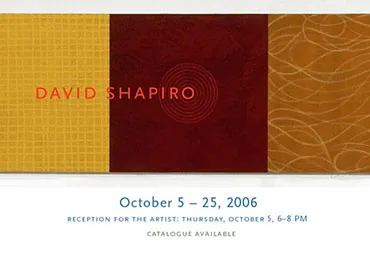 David Shapiro, Solo Exhibition