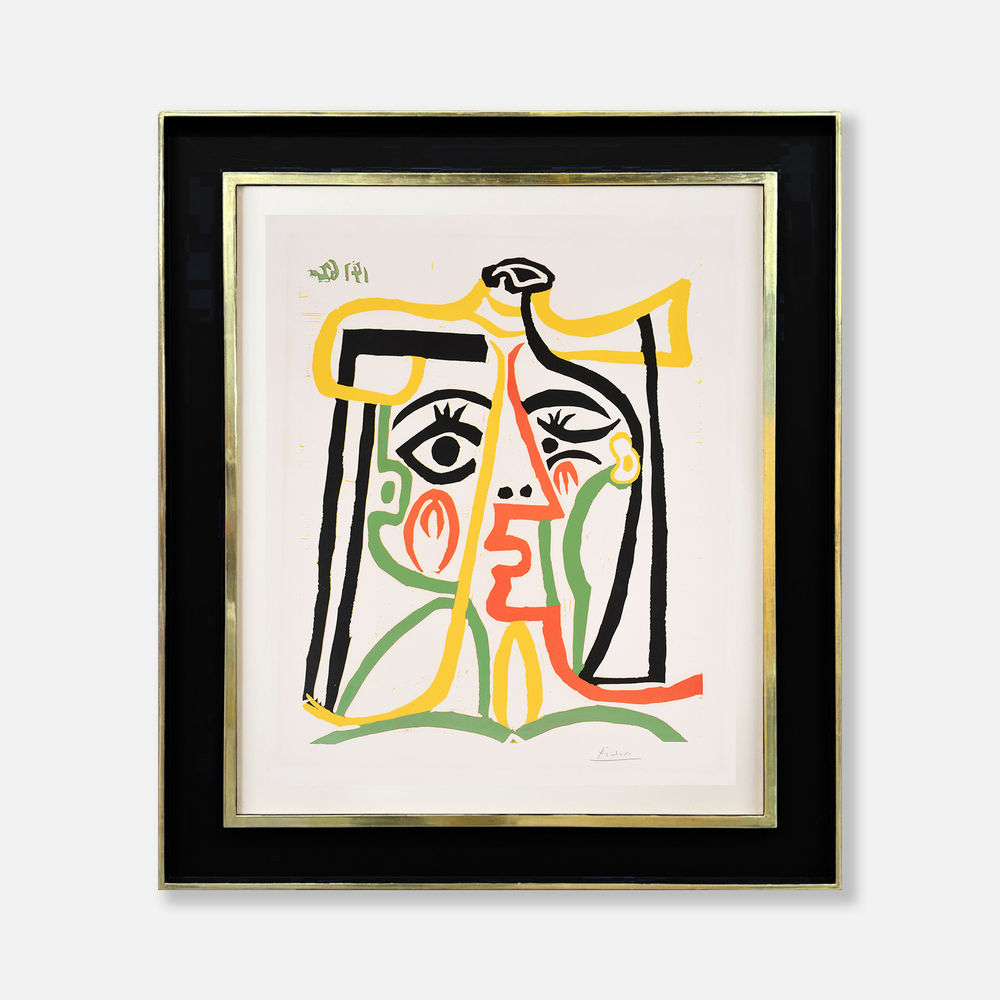 Pablo Picasso, Portrait de Jacqueline au chapeau de paille, c. 1962