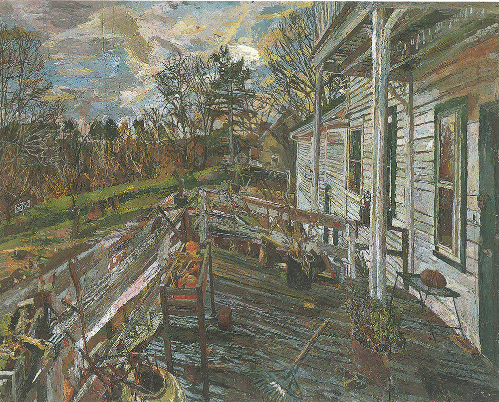 View from the Porch -- East Side of House, 2003-06, Acrylic on Canvas, 38&amp;frac34; &amp;nbsp;x 48 inches.
&amp;nbsp;