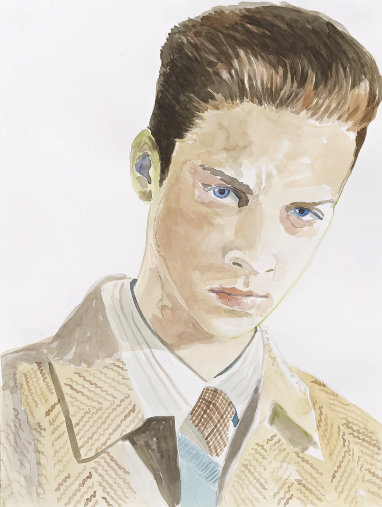 Gus Van Sant painting of a young man, “Untitled”, 2011