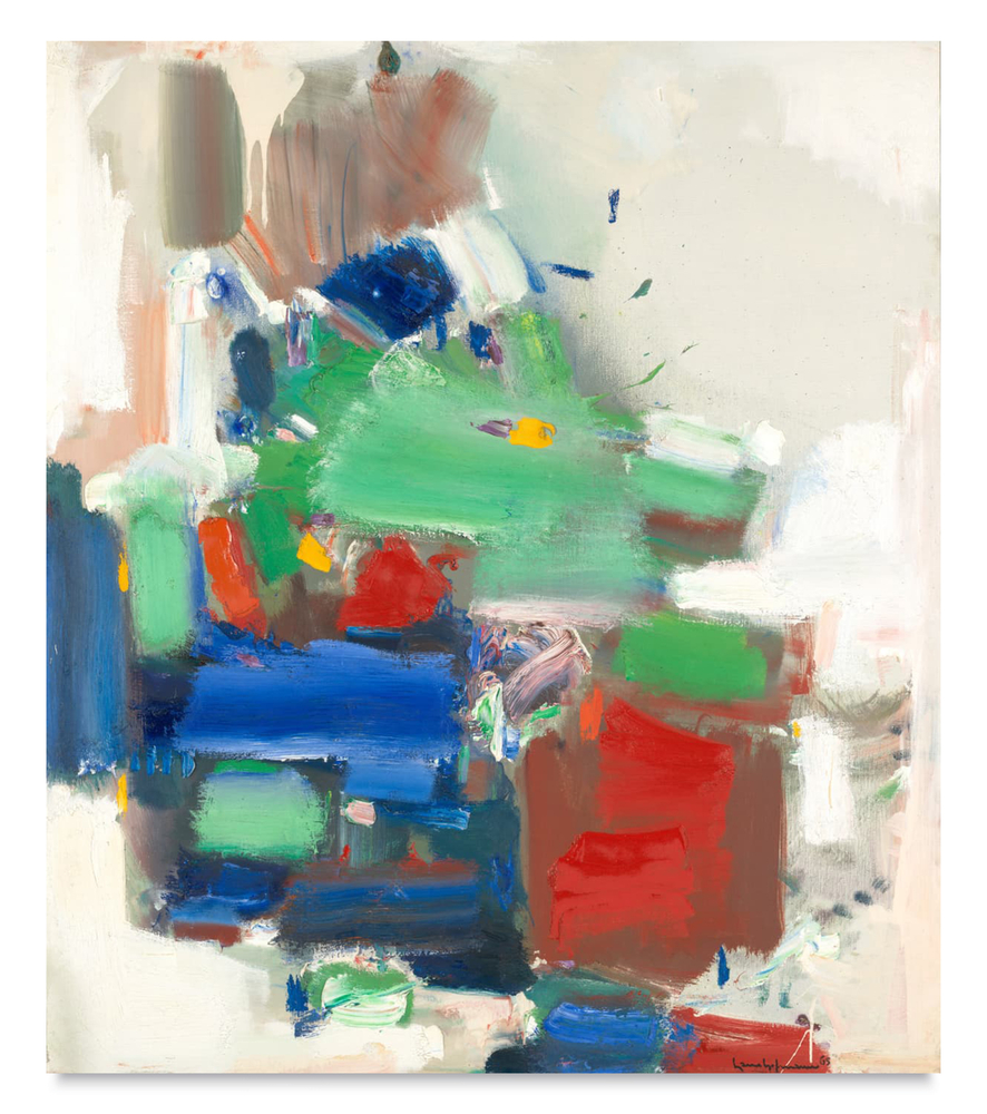 Art Like Love Is Dedication, 1965. Oil on canvas, 60 1/8 &amp;times; 52 inches.
Courtesy Yale University Art Gallery. Photo: With permission of the
Renate, Hans &amp;amp; Maria Hofmann Trust/Artists Rights
Society (ARS), New York.