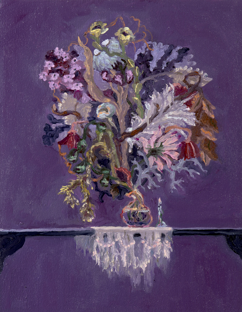 Merlin, Oil on canvas over panel, 14&amp;quot; x 11&amp;quot;