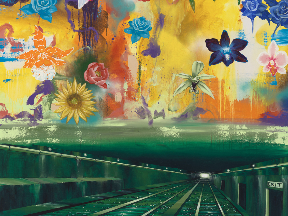 NYC Exhibition Titled “Orchid Rain on the Underground” Combines Botanical and Urban Elements