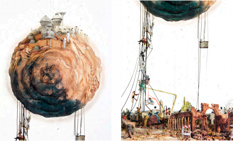 Dustin Yellin Going to Mars, 2017