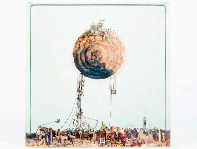 Dustin Yellin Going to Mars, 2017