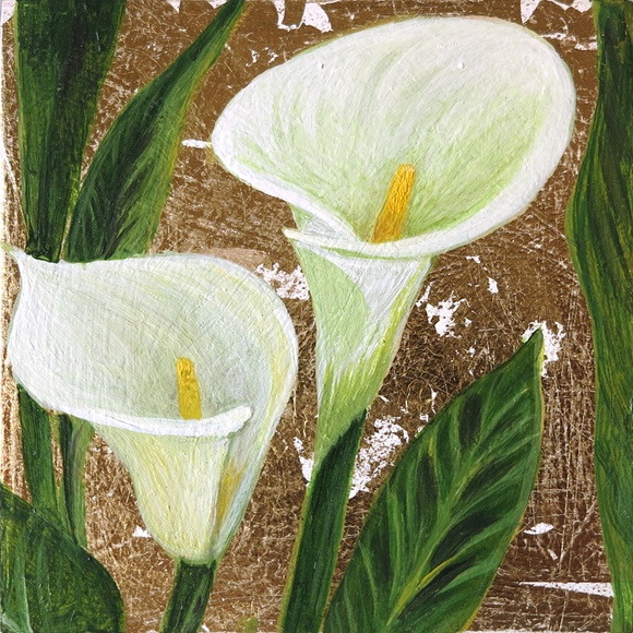 Atieh Sohrabi, Orchid in Gold, 2025