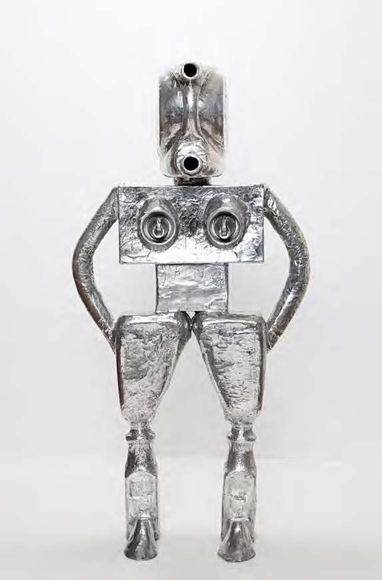 Femmebot I, Polished aluminum