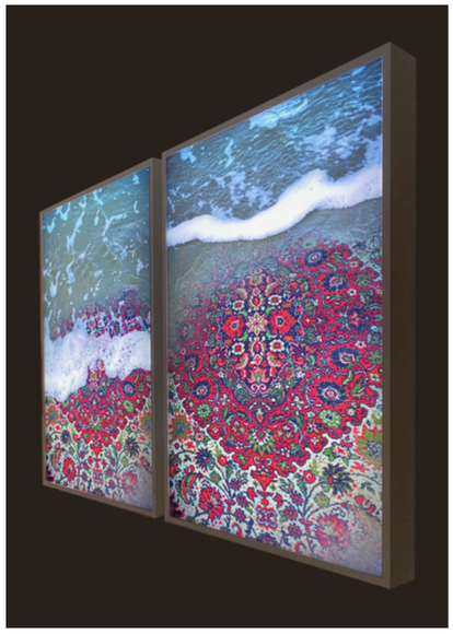 Bahar Behbahani, Taar o Pood (Warp and Woof) from the series Through a Wave Darkly, 2012