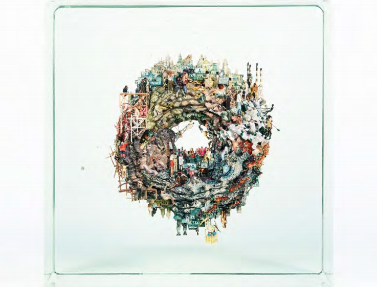 Dustin Yellin Planet Donut, 2017