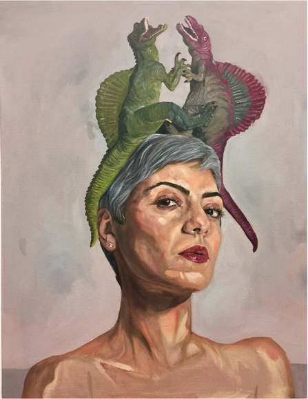 Prehistoric Debate,&nbsp;2020, Oil on canvas