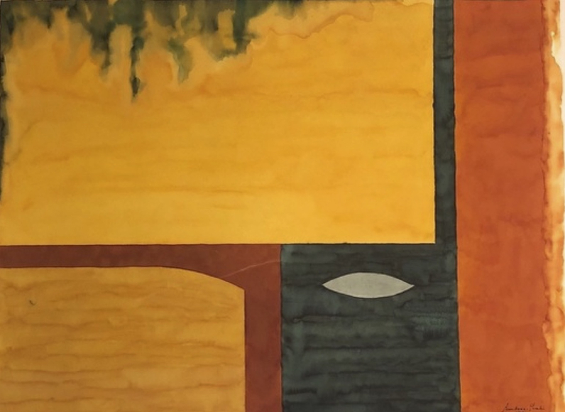 Regard (Look), 1991, Pen, ink &amp;amp; water colour on paper