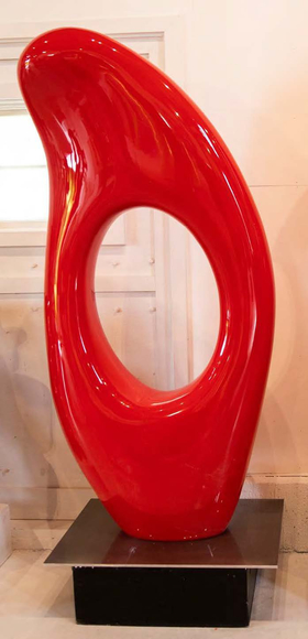 Him, Red enamel on fiberglass