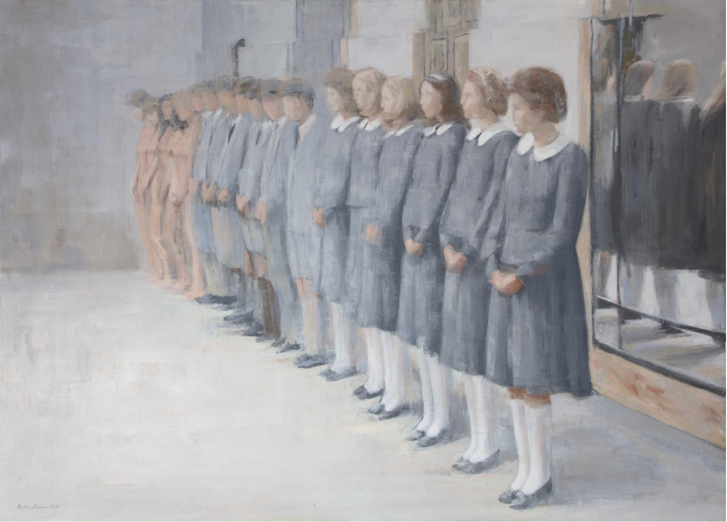 From Salo series in praise of Pasolini, Oil on Canvas