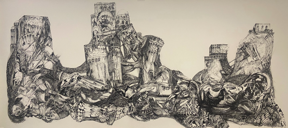 Immortal City, 2018, Acrylic on paper