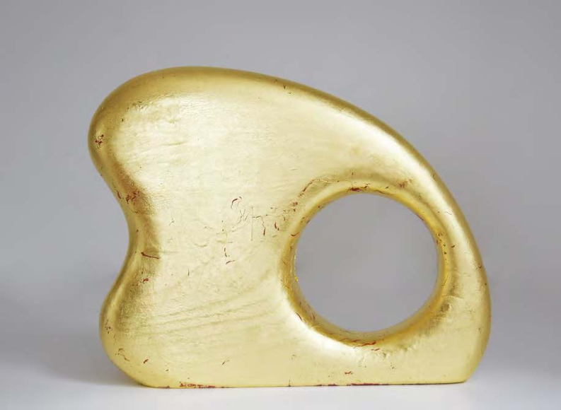 Ghost, Gold leaf over wood