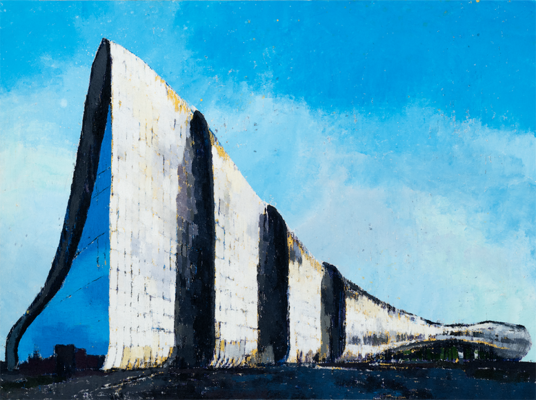 Heydar Aliyev Cultural Center,&nbsp;2017, Oil on canvas