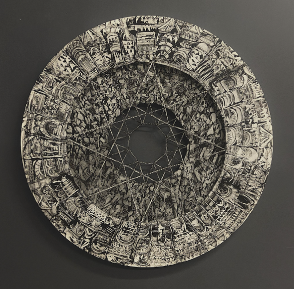 Corona, 2019, Acrylic on cotton