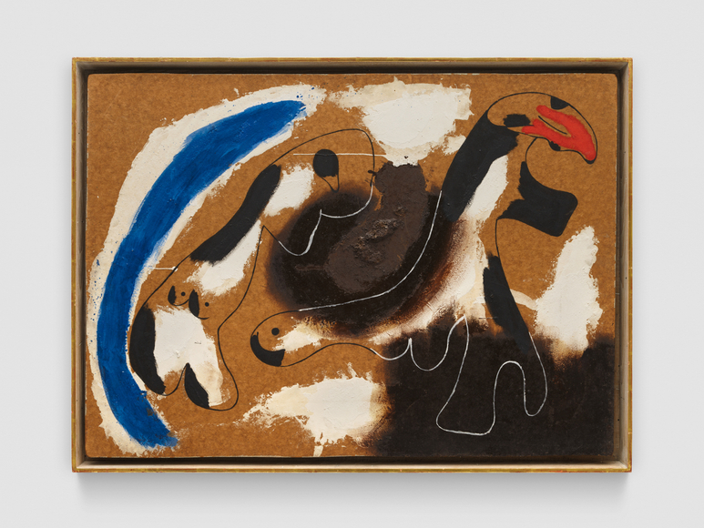 Joan Mir&oacute;  Peinture, 1936  Oil, casein, tar and sand on masonite  30 3/4 x 42 1/2 inches (78 x 108 cm)  &copy; Successi&oacute; Mir&oacute; / Artists Rights Society (ARS), New York / ADAGP, Paris 2026