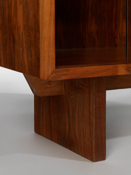 bookcases in and empty room