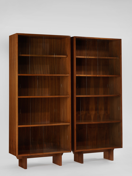 bookcases in and empty room