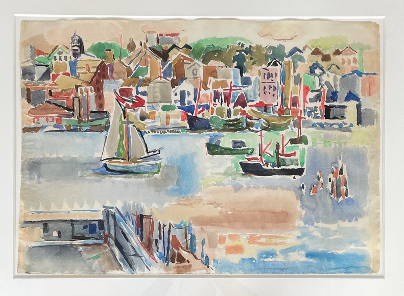 Nell Blaine Gloucester Harbor from Rocky Neck, 1954