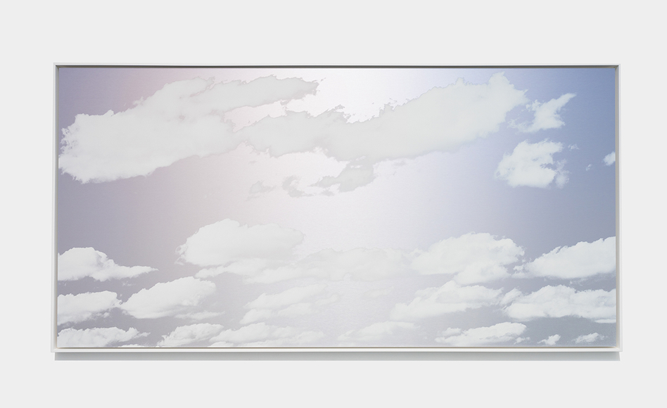 Unkai (A Sea Of Clouds) 8/1/2021 5:00 AM Hour Of The Tiger Bolinas, CA, 2022, ink on aluminum composite, 50 x 98 inches/127 x 248.9 cm