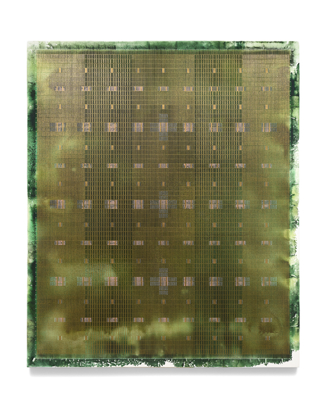 Nourishing, 2025, ink and watercolor on canvas, 72 x 60 inches/182.9 x 152.4 cm