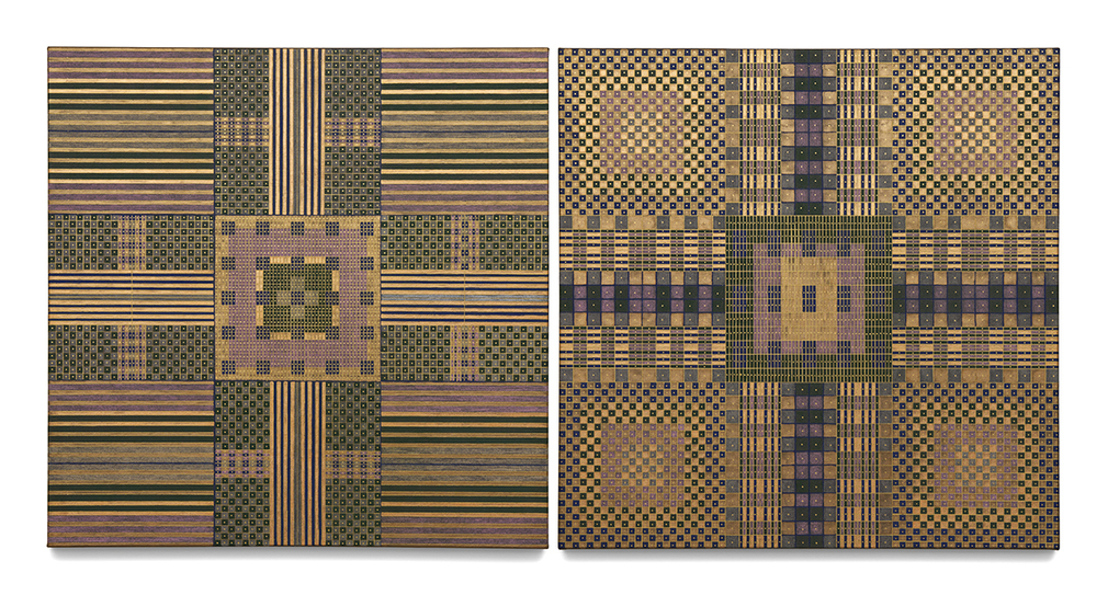 Light Inside, 2026, watercolor, color pencil and iron oxide on canvas, 36 x 72 inches/91.4 x 182.9 cm